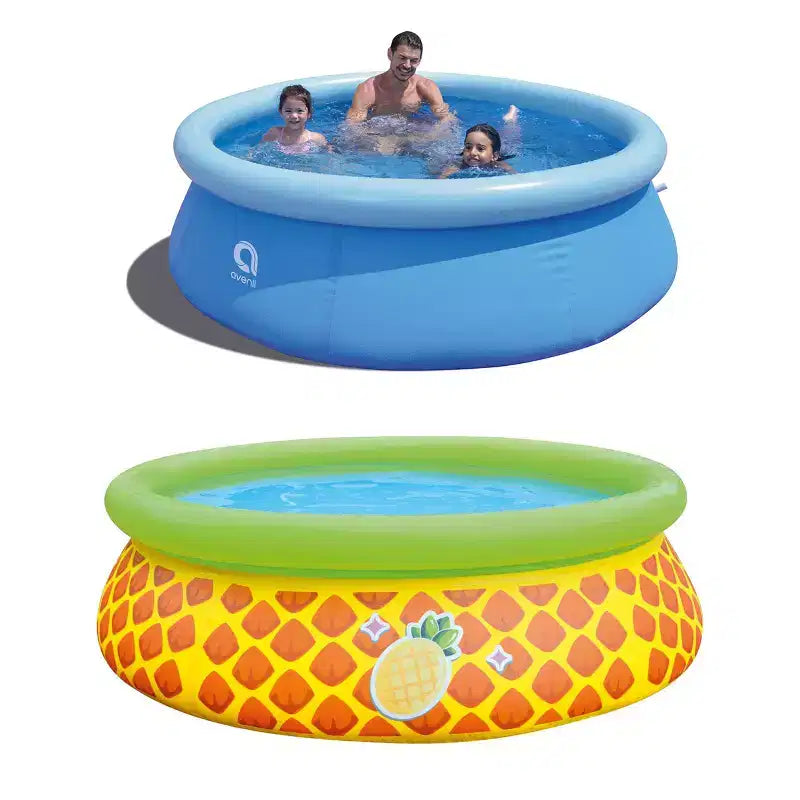 JLeisure Prompt Set et piscine gonflable d'extérieur ananas 3D (lot de 2)