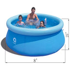 JLeisure Prompt Set et piscine gonflable d'extérieur ananas 3D (lot de 2)
