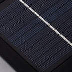 Lampadaires solaires géométriques en métal noir pour l'extérieur