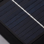 Lampadaires solaires géométriques en métal noir pour l'extérieur
