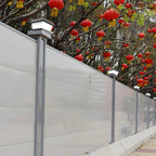 Lampadaires solaires géométriques en métal noir pour l'extérieur