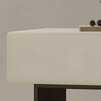 Petite table de chevet de rangement nordique blanche et noire à 3 niveaux