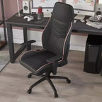 24/7 Shop At Home Sedia Gaming Ansar in Ecopelle Cucita a Diamante