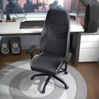 24/7 Shop At Home Sedia Gaming Ansar in Ecopelle Cucita a Diamante