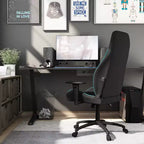 24/7 Shop At Home Sedia Gaming Ansar in Ecopelle Cucita a Diamante