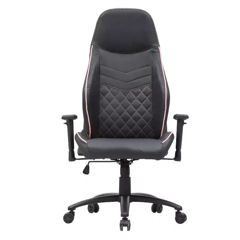 24/7 Shop At Home Sedia Gaming Ansar in Ecopelle Cucita a Diamante