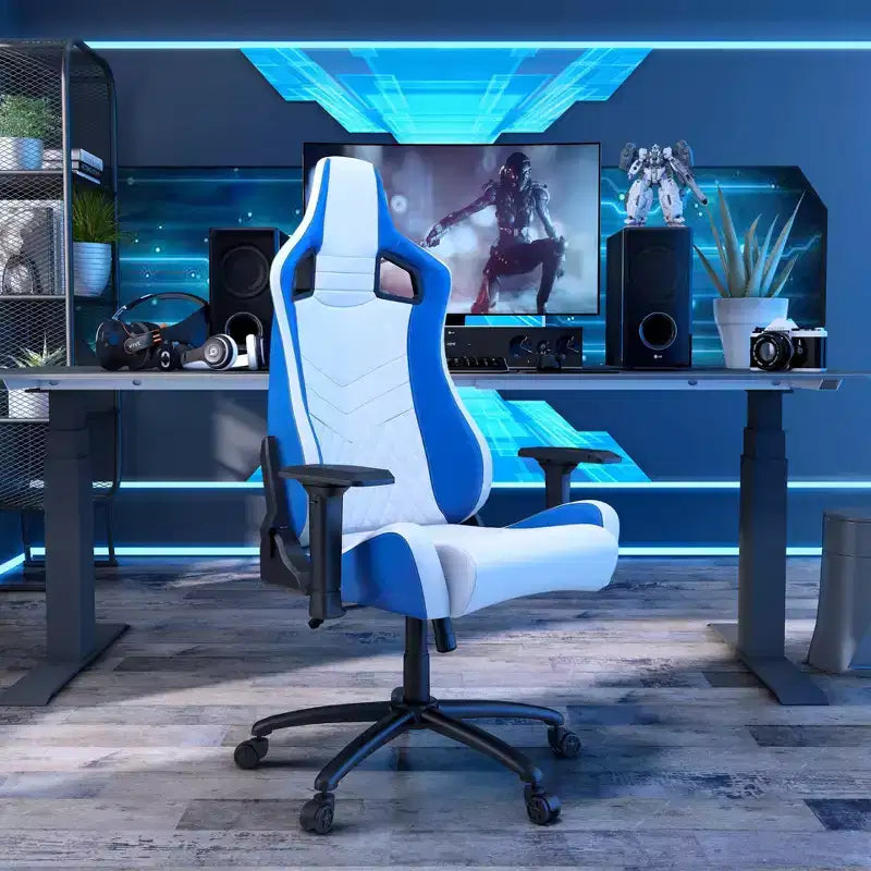 Poltrona da gaming reclinabile con braccioli regolabili Quelman 24/7 Shop At Home