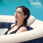 Spa gonflable rond Intex PureSpa Plus 6 personnes avec 170 diffuseurs à bulles, bleu