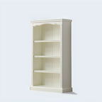 Bibliothèque rectangulaire classique et simple en bois blanc