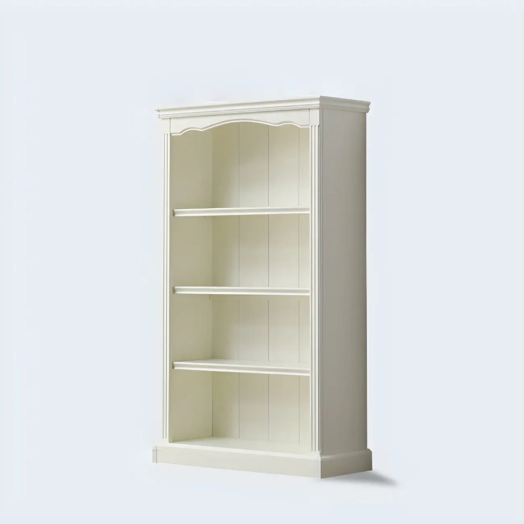 Bibliothèque rectangulaire classique et simple en bois blanc