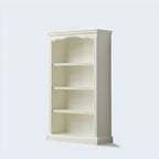 Bibliothèque rectangulaire classique et simple en bois blanc