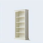 Bibliothèque rectangulaire classique et simple en bois blanc