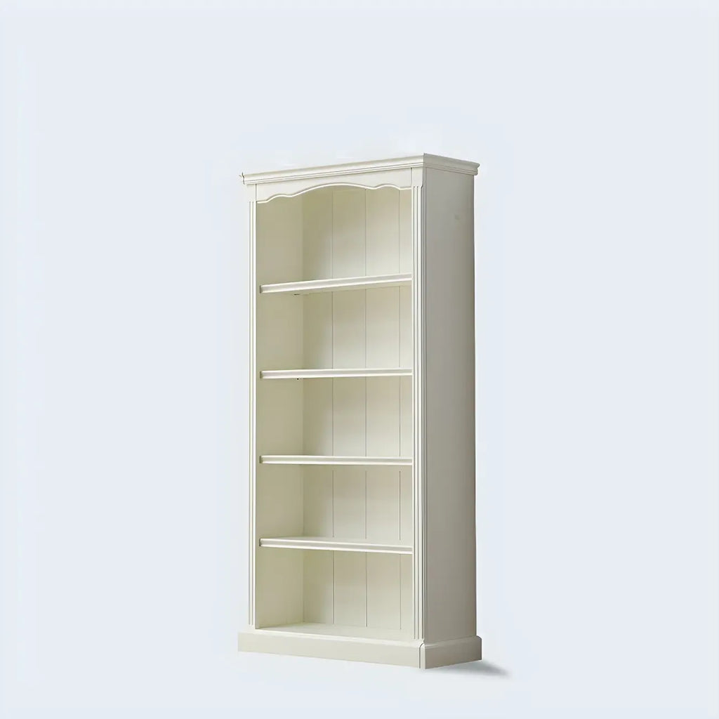 Bibliothèque rectangulaire classique et simple en bois blanc
