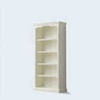 Bibliothèque rectangulaire classique et simple en bois blanc
