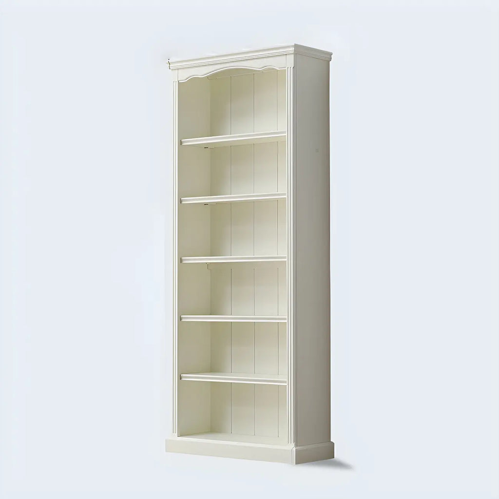 Bibliothèque rectangulaire classique et simple en bois blanc