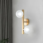 Applique da parete a LED in ottone a 2 luci per l'arredamento del soggiorno