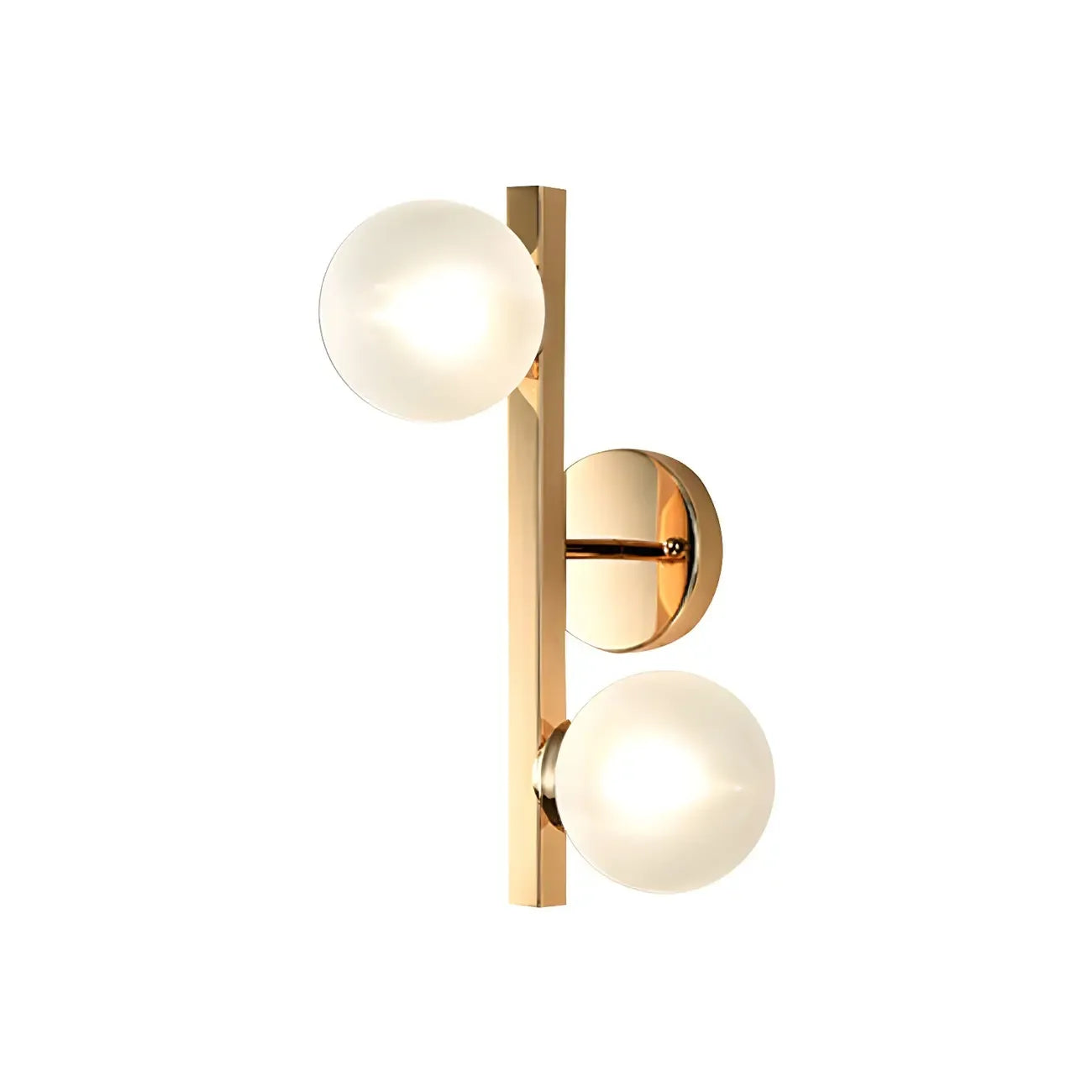 Applique da parete a LED in ottone a 2 luci per l'arredamento del soggiorno