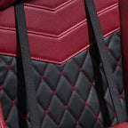 Sedia Gaming Vinsetto Racing Sedia da Ufficio Gamer in Pelle PU a Diamante Schienale Alto Girevole Reclinabile con Poggiapiedi, Supporto Lombare, Altezza Regolabile