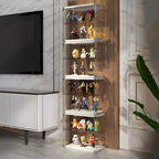 Vitrine empilable en acrylique transparent pour salon