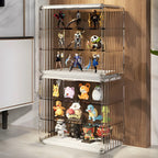 Vitrine empilable en acrylique transparent pour salon