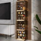 Vitrine empilable en acrylique transparent pour salon