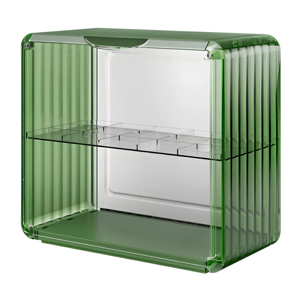Vitrine empilable en acrylique transparent pour salon