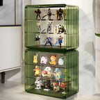 Vitrine empilable en acrylique transparent pour salon