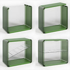 Vitrine empilable en acrylique transparent pour salon