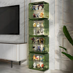 Vitrine empilable en acrylique transparent pour salon
