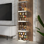Vitrine empilable en acrylique transparent pour salon