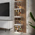 Vitrine empilable en acrylique transparent pour salon