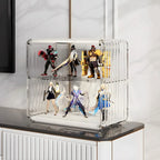 Vitrine empilable en acrylique transparent pour salon