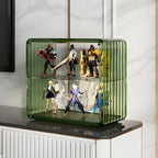 Vitrine empilable en acrylique transparent pour salon