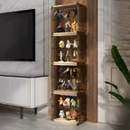 Vitrine empilable en acrylique transparent pour salon