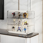 Vitrine empilable en acrylique transparent pour salon