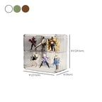 Vitrine empilable en acrylique transparent pour salon