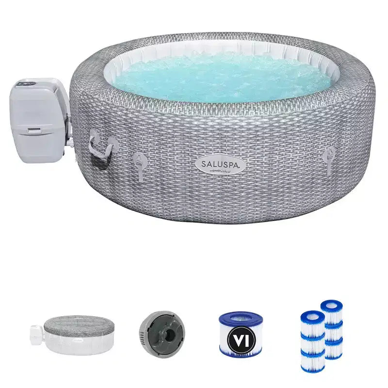 Bestway SaluSpa AirJet Honolulu Hot Tub and 3 Coleman Type VI Filter Cartridges