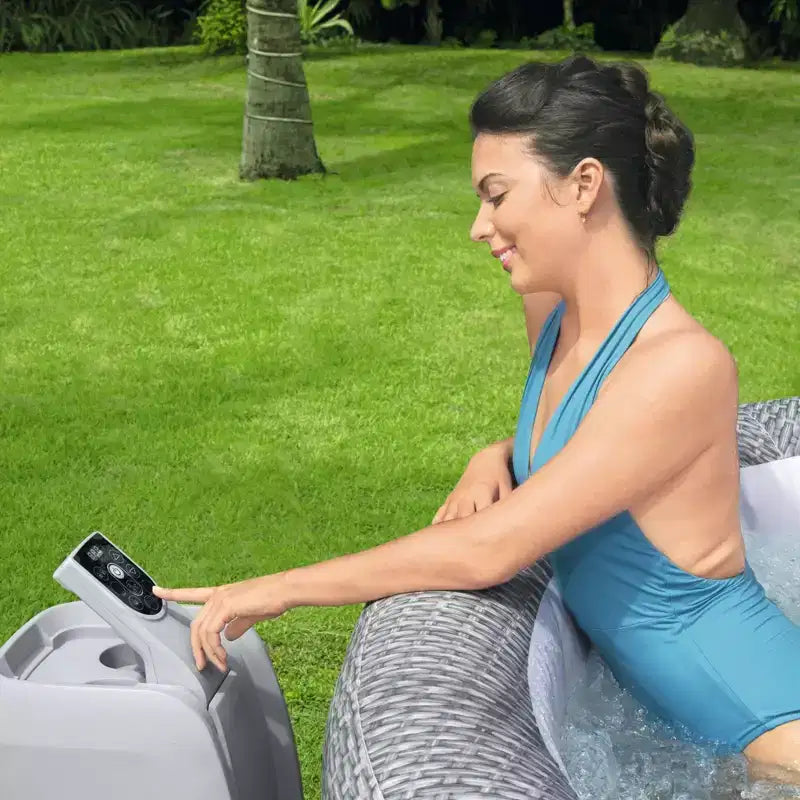 Baignoire balnéo Bestway SaluSpa AirJet Honolulu et 3 cartouches filtrantes Coleman Type VI