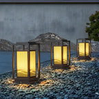 Abat-jour rectangulaire vertical élégant pour poteau lumineux