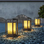 Abat-jour rectangulaire vertical élégant pour poteau lumineux