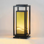 Abat-jour rectangulaire vertical élégant pour poteau lumineux