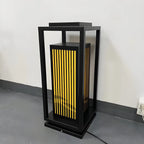 Abat-jour rectangulaire vertical élégant pour poteau lumineux