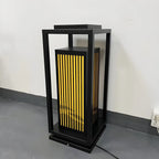 Abat-jour rectangulaire vertical élégant pour poteau lumineux