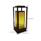 Abat-jour rectangulaire vertical élégant pour poteau lumineux