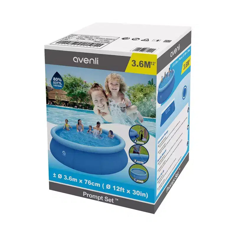 Piscine gonflable JLeisure 12' x 30 Prompt Set pour enfants (lot de 2)