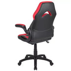 Pack Alpha BlackArc avec bureau et chaise de gaming : Chaise haute noir et rouge avec accoudoirs ; Bureau rouge et noir avec crochet pour casque/porte-gobelet