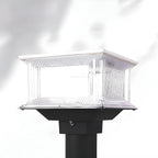 Lampes solaires d'extérieur géométriques transparentes à 3 couleurs