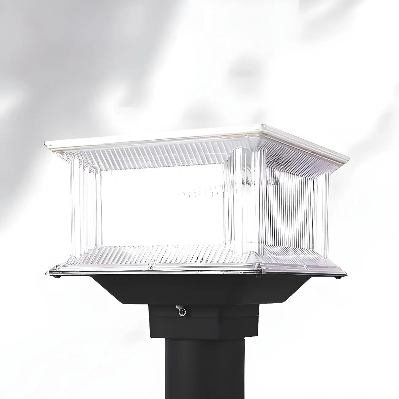 Lampes solaires d'extérieur géométriques transparentes à 3 couleurs
