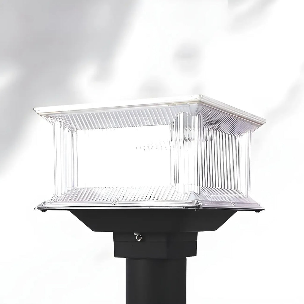 Lampes solaires d'extérieur géométriques transparentes à 3 couleurs