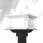Lampes solaires d'extérieur géométriques transparentes à 3 couleurs